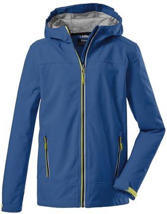 killtec Kurtka softshell chłopięca Adjero Jr – kurtka chłopięca z kapturem – dziecięca kurtka outdoorowa z wodoodpornością 10 000 mm – kurtka dziecięc
