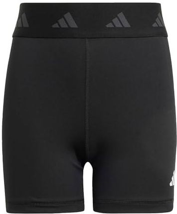 adidas Dziewczynki Techfit AEROREADY Short Leggings Kids, Black/Carbon/White, 11-12 Years