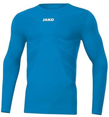 JAKO Męska koszulka funkcyjna z długim rękawem Comfort 2.0, wygodna bielizna sportowa, bezszwowa i bodyfit, męska koszulka do biegania z długim rękawe