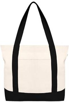 Women's tote bag with pockets sale