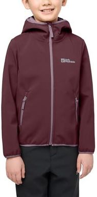 Jack Wolfskin - FOURWINDS JACKET KIDS, dziecięca kurtka softshell unisex, boysenberry,