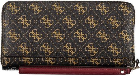 Guess LAUREL SLG CHEQUE ORGANIZER, Brązowe logo, Taglia Unica - zdjęcie 2