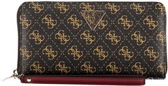 Guess LAUREL SLG CHEQUE ORGANIZER, Brązowe logo, Taglia Unica
