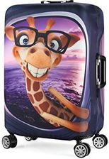 Pokrowiec na walizkę podróżną z wzorem 3D, pokrowiec na walizkę, 48–81 cm, żyrafa, L(Fits to 26