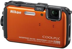 Aparat cyfrowy Nikon COOLPIX AW100 pomarańczowy - zdjęcie 1
