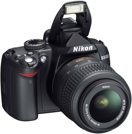 Lustrzanka Nikon D3000 + 18-55 czarny - Ceny i opinie na