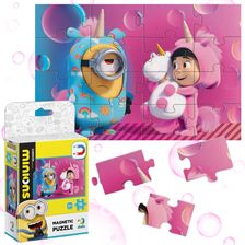 Dodo Magnetyczne Puzzle Minionki 16El. Ementów Do Ułożenia Dla Najmłodszych