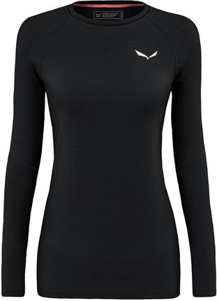Longsleeve treningowy damski Salewa CRISTALLO WARM czarny 00-0000028206_0911