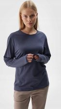 Zdjęcie Damski longsleeve basic 4F 4FWAW24TLONU317 granatowy - Żuromin