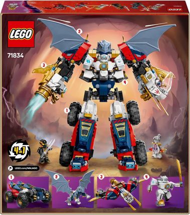 LEGO NINJAGO 71834 Wielofunkcyjny ultramech Zane'a - Ceny i