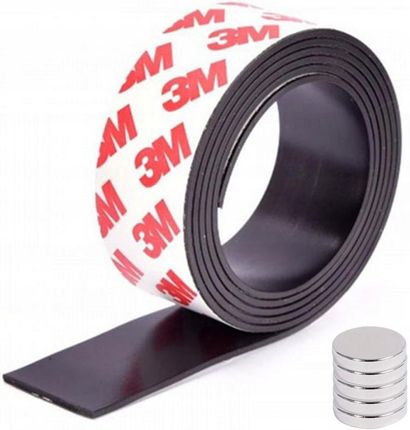 3M Taśma Magnetyczna Z Klejem Samoprzylepna Wymiary: 500Cm 25mm 1,5mm T3M5MB25MM3PA - zdjęcie 3