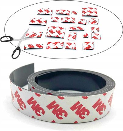3M Taśma Magnetyczna Z Klejem Samoprzylepna Wymiary: 500Cm 25mm 1,5mm T3M5MB25MM3PA - zdjęcie 4