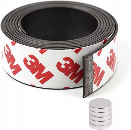 3M Taśma Magnetyczna Z Klejem Samoprzylepna Wymiary: 500Cm 25mm 1,5mm T3M5MB25MM3PA - zdjęcie 5