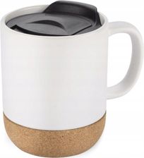 Blue Collection Kubek Ceramiczny Z Korkowym Spodem I Z Pokrywką 300ml (1604501)