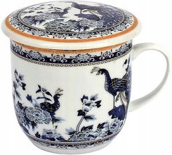 Remis Kubek Do Parzenia Kawy I Herbaty Z Pokrywk� I Sitkiem Porcelana 300ml (HS11)