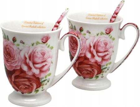 Queen Isabell Zestaw Dwóch Kubków Porcelanowych 300ml Róże (W23P1003931) - zdjęcie 5