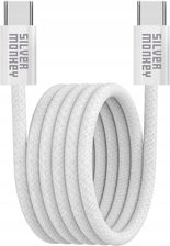 Zdjęcie Silver Monkey magnetyczny USB-C 100W 2m biały (SMA269) - Żary