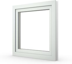 Zdjęcie Dobreokna24 Okno Pcv Standard 865x835mm Ru Białe 3-Szybowe - Śrem