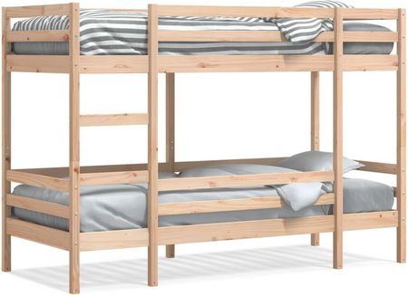 Dkd Home Decor Łóżko Piętrowe Bez Materaca 90X190Cm Lite Drewno Sosnowe