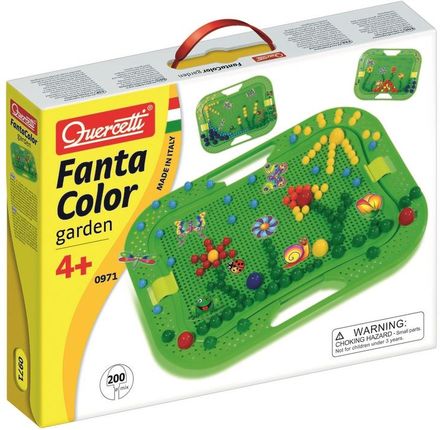 Kolorowa Walizka Fantacolor Ogród 200 El. Różne Średnice Quercetti 0971