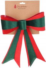 Zdjęcie Koopman Kokarda Świąteczna Duża Kokardka Dekoracyjna Ozdobna Drzwi Choinkę Prezenty - Piaski