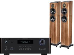 Zdjęcie Rotel RA-1592 MkII (czarny) + Vela FS408.2 (orzech) - Kańczuga