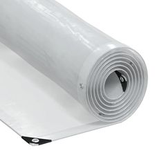 vidaXL Przezroczysta Plandeka Z Oczkami 1X12m Polietylen 4018502