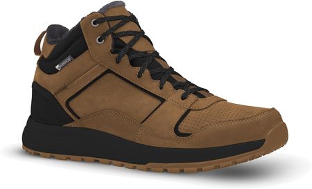Quechua Sh500 Mid Skóra Wodoodporne Brązowe