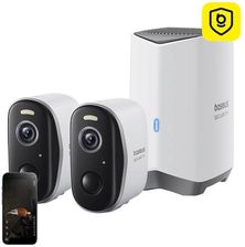 Baseus Zestaw 2 Kamer Zewnętrznych N1 2K (Białe) (S0TW002131)