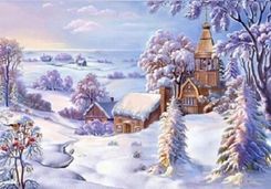 Zdjęcie Norimpex Diamentowa Mozaika Kościół W Śniegu - Ostroróg