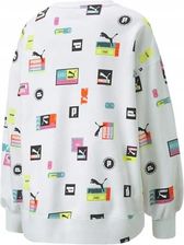 Zdjęcie Bluza Damska Puma 53435102 Brand Love Oversized Aop Biała M - Reszel