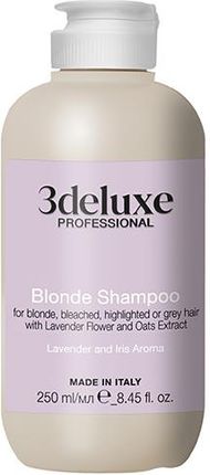 3Deluxe Szampon Do Włosów Blond Rozjaśnianych I Szarych Z Lawendą I Owsem 250ml