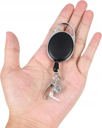 Linka Zwijana Retraktor Smycz Brelok Uchwyty Klips Identyfikator