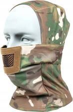 Zdjęcie Kominiarka Wojskowa Taktyczna Specna Arms Knight Z Ochraniaczem Multicam - Reda