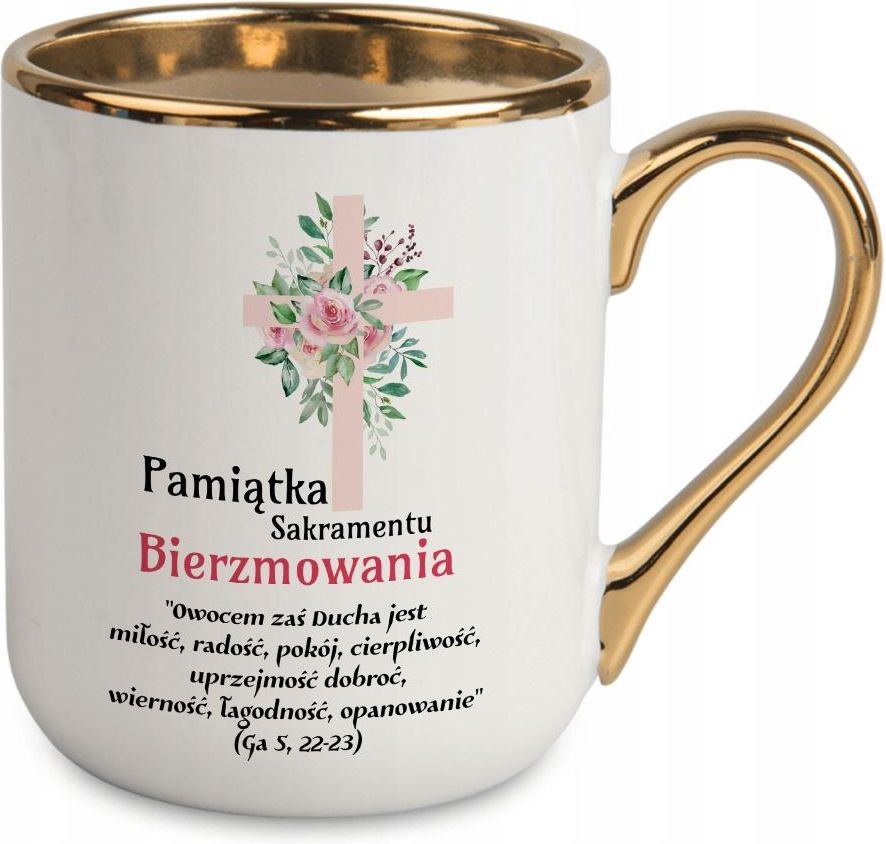 Style Couture Kubek Elegant Biały Pamiątka Sakramentu Bierzmowania