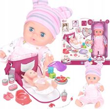 Happy Kiddo Lalka Bobas Jak Żywa Duża Akcesoria Interaktywna Mówi Siusia Ubranko