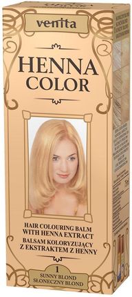 VENITA Henna Color ziołowy Balsam Koloryzujący 1 Słoneczny Blond