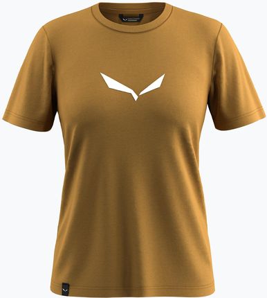 Koszulka damska Salewa Solid Dry golden brown new logo | WYSYŁKA W 24H | 30 DNI NA ZWROT Zima 2024