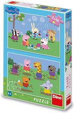 Dino Toys Świnka Peppa puzzle dla dzieci 4+ Peppa i przyjaciele 2 x 48 elementów 381667