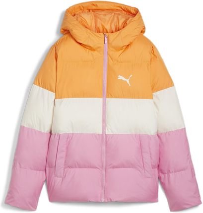 Młodzieżowa ocieplana kurtka z kapturem z poliestru PUMA Mauved Out Pink