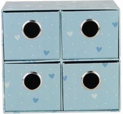Zdjęcie Pudełko na biurko z 4 szufladkami Sweet Blue - Pniewy