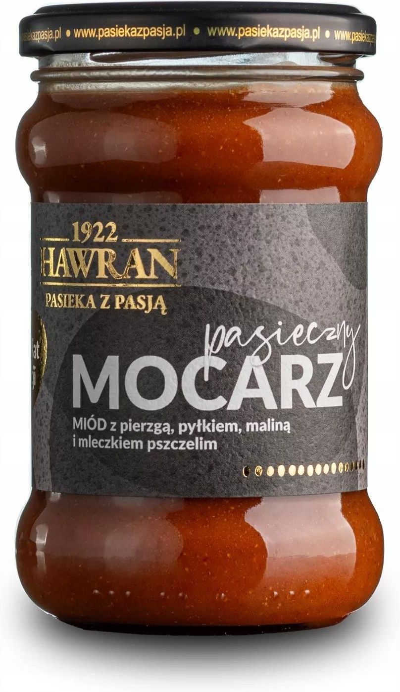 Hawran Pasieka Z Pasją Hawran Pasieczny Mocarz 370g Pierzga Pyłek Malina ...