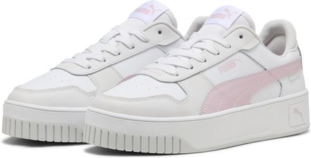 Sneakersy damskie Carina Street PUMA White Rose Mauve Feather Gray Pink