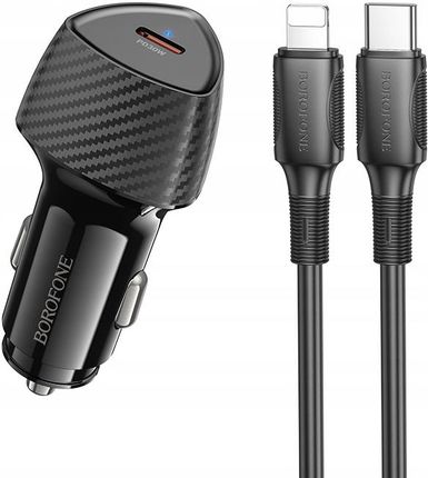 Borofone Ładowarka samochodowa BZ31B Solid Typ C Pd 30W z kablem na
