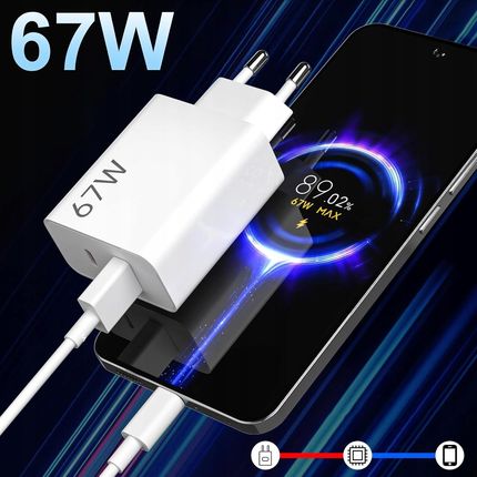 Ładowarka do telefonu Bedee Ładowarka 67W do Xiaomi 14T 13T 13 Pro