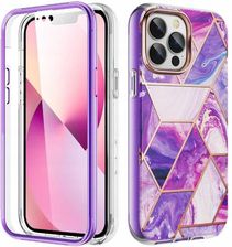 Spacecase Sc Marble 360 Iphone 13 Pro Max Fioletowy