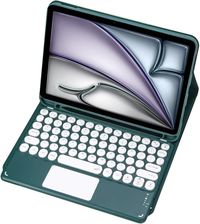 Zdjęcie Etui z klawiaturą Bluetooth touchpad do iPad Air 11 Gen6 (Zielone) - Oborniki