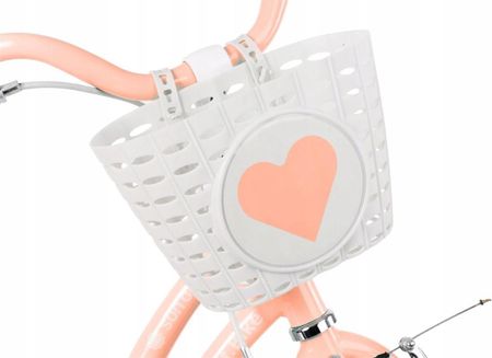 Koszyk Na Rower Sun Baby Cj03.020.03 Plastikowy Biało-Morelowy - zdjęcie 5