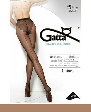 Gatta Chiara – Rajstopy z Efektem Mgiełki i Ozdobnym Szewkiem