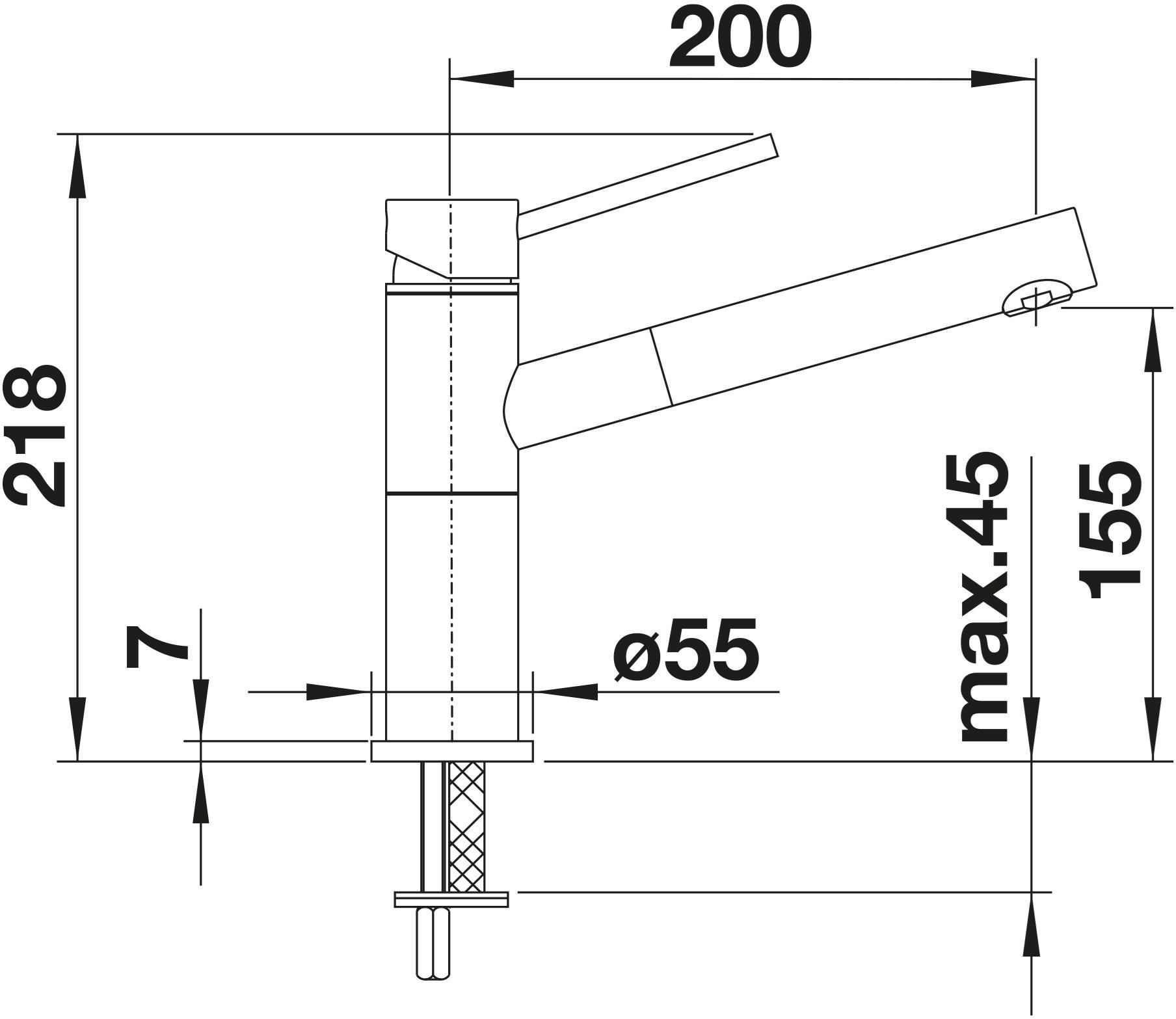 фото Смеситель для кухонной мойки Blanco Alta Compact (517633) 3
